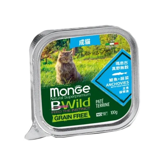 【Monge 瑪恩吉】真野主食貓餐盒-100g X 32入(全齡貓/主食貓餐盒)