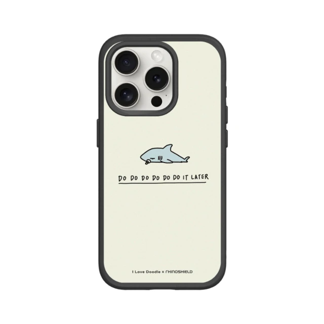 RHINOSHIELD 犀牛盾 iPhone 11/Pro/Pro Max SolidSuit背蓋手機殼/鯊魚(I Love Doodle)