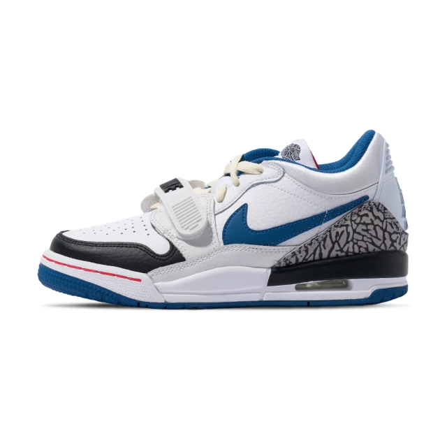 NIKE 耐吉 Air Jordan Legacy 312 Low 女鞋 大童 白藍色 爆裂紋 魔鬼氈 籃球鞋 FV8117-141