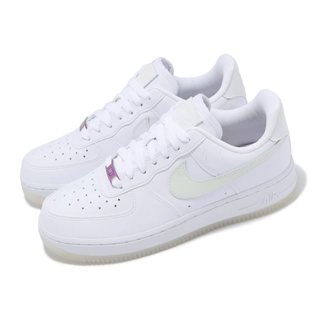 NIKE 耐吉NIKE 耐吉 休閒鞋 Wmns Air Force 1 07 LX 女鞋 白 皮革 紫外線變色 AF1 經典(FZ5531-111)