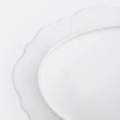 【HOLA】斯凱勒骨瓷橢圓盤30.5cm 花邊白