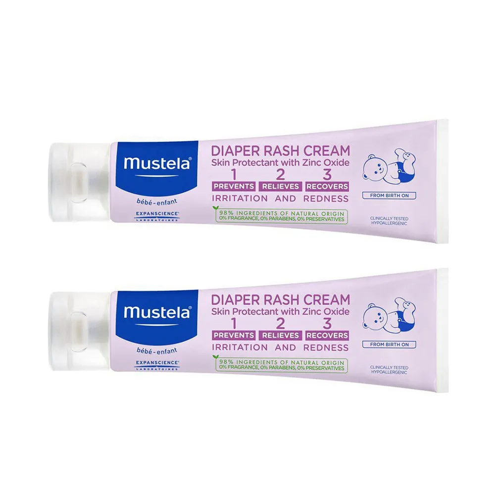 【Mustela】全效護膚膏 屁屁膏 100ml*2入組(舒緩寶寶屁屁、清爽不黏膩) 平輸商品