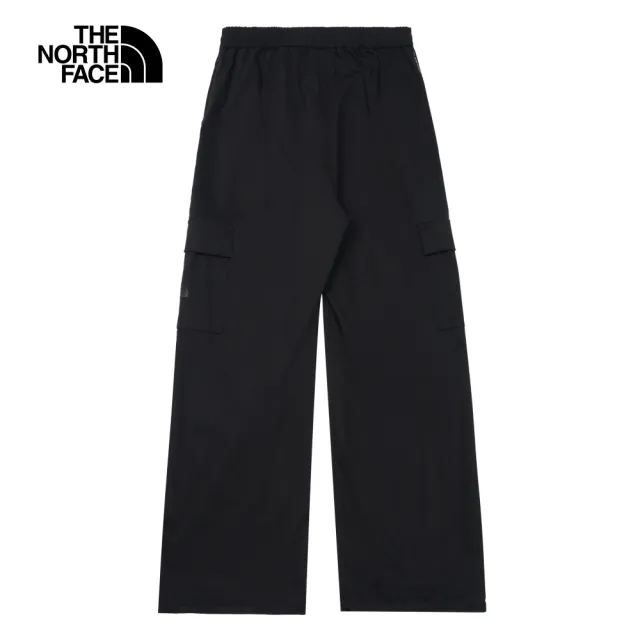 【The North Face 官方旗艦】北面女款黑色吸濕排汗防曬可調節褲腰休閒褲｜88S3JK3