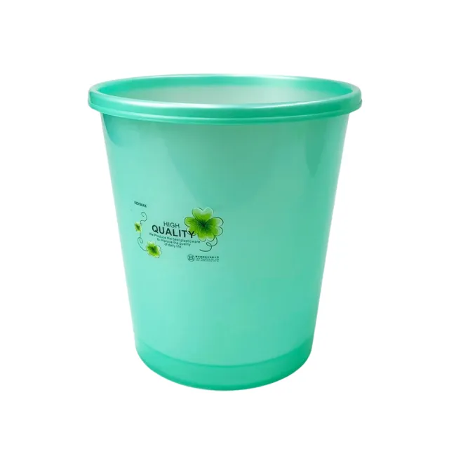【生活King】小珠光花語垃圾桶-4.8L(3色可選)