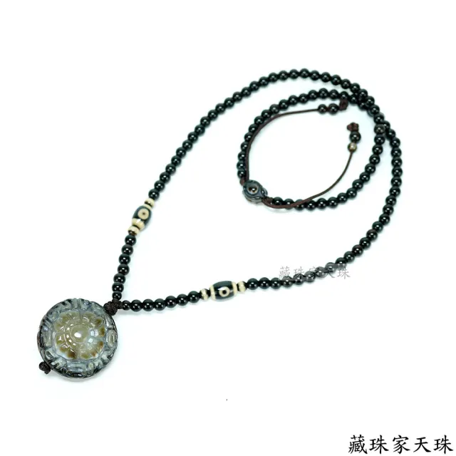 藏珠家】34mm財咒天眼+十字金剛杵天珠項鍊- momo購物網- 好評