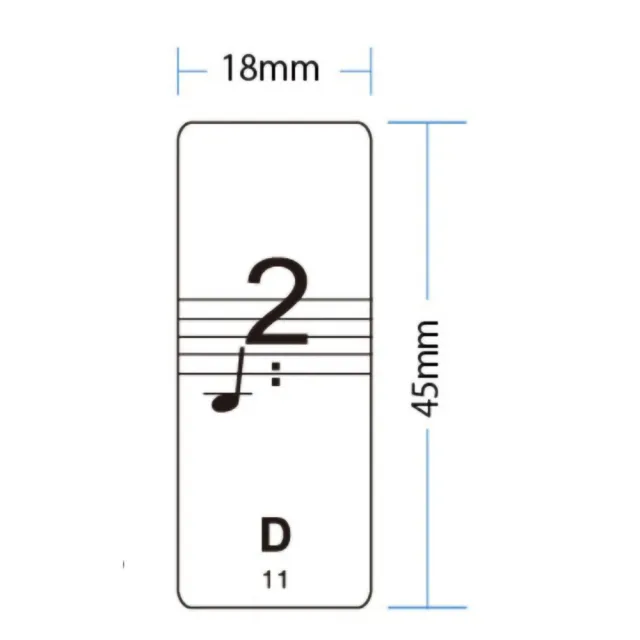 【KM MUSIC】鋼琴鍵盤貼 鍵盤貼 音階貼 88鍵/61鍵/54鍵(透明五線譜簡譜琴鍵貼紙 電子琴鍵盤貼)