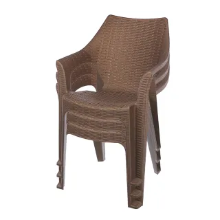 【KEYWAY 聯府】藤藝休閒椅（3入）戶外椅GB9692