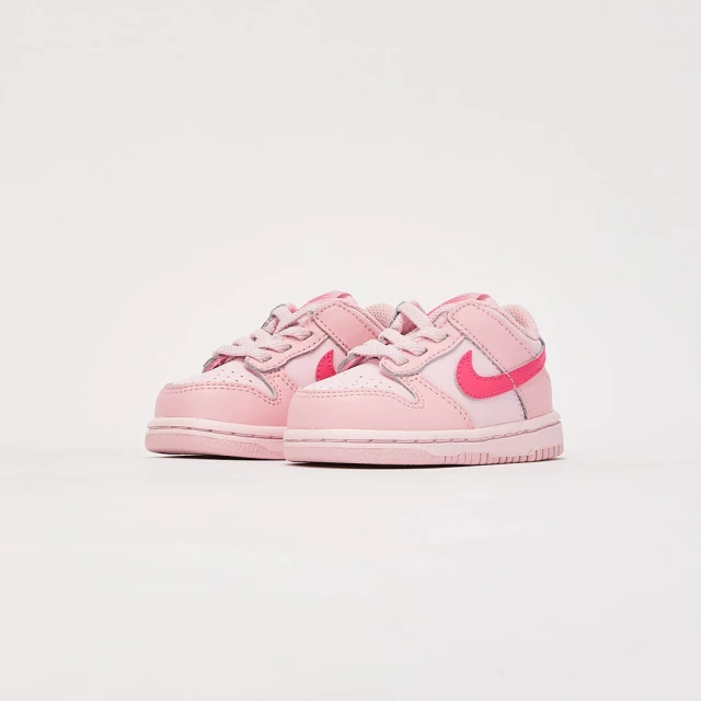 NIKE 耐吉 休閒鞋 Dunk Low TD 頑皮豹 親子穿搭 潮流 經典 幼童鞋 低筒 粉紅色 紅色(DH9761-600)