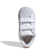 【adidas 愛迪達】運動鞋 童鞋 小童 兒童 貝殼鞋 三葉草 魔鬼氈 SUPERSTAR CF I 白粉 IF3594