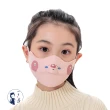 【NicoFun 愛定做】5入 萌趣卡通 兒童防風保暖 透氣口罩 立體N95熱風棉 防曬 防護口罩(可水洗 可調式耳扣)