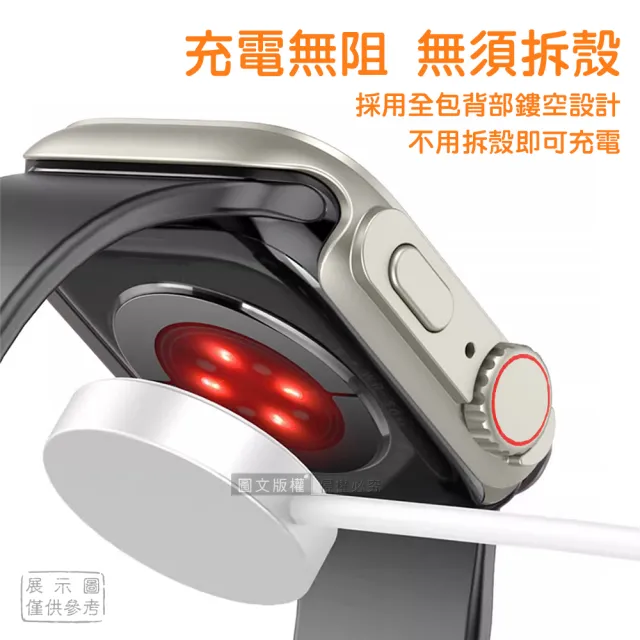 【變身Ultra系列】Apple Watch Series 9/8/7 41mm 殼膜一體 全包覆錶殼+鋼化膜保護殼