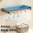 【UMAY】40cm多功能免打孔廚房置物架 陽台置物架 浴室置物架