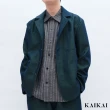【KAI KAI】映影綠牛仔西裝外套(男款/女款 閃藍綠色牛仔西裝 隱藏扣門襟 設計師丹寧西裝外套)