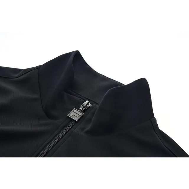 【FILA官方直營】女吸濕排汗針織外套-黑色(5JKY-1751-BK)