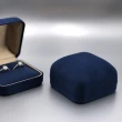 【AndyBella】寶石藍珠寶盒(戒指盒; 對戒盒)