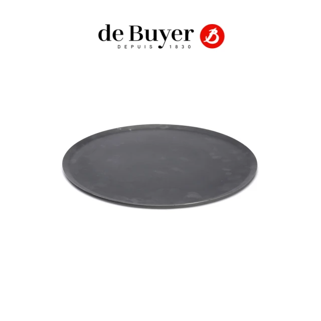 【de Buyer 畢耶】『輕礦藍鐵烘焙系列』圓形披薩烤盤26cm