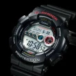 【CASIO 卡西歐】G-SHOCK系列 高亮度LED強悍電子錶(黑/白 GD-100-1A)