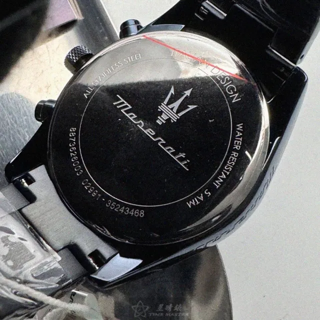 【MASERATI 瑪莎拉蒂】MASERATI手錶型號R8873626003(寶藍色錶面寶藍錶殼寶藍精鋼錶帶款)