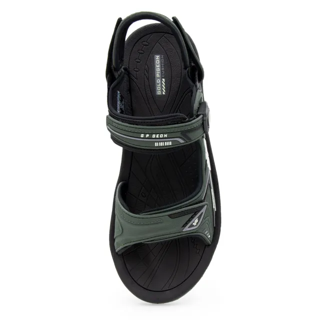 【G.P】雙層舒適緩震磁扣兩用涼拖鞋G3897M-軍綠色(SIZE:38-44 共二色)