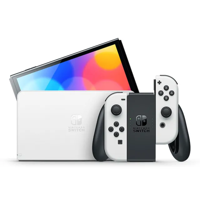 【Nintendo 任天堂】Switch OLED主機 顏色二選一+健身環大冒險(公司貨主機)