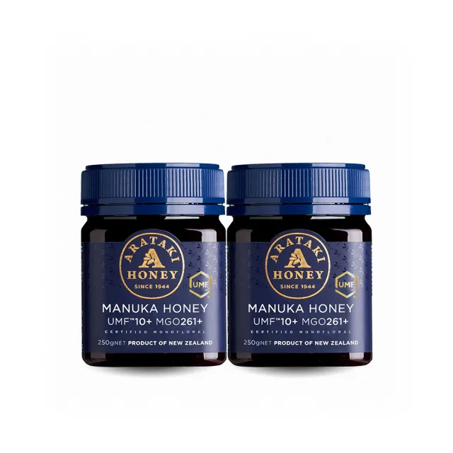 【紐西蘭 Arataki】紐西蘭麥蘆卡活性蜂蜜UMF10+/MGO261+ 250g 兩入組(紐西蘭80年最老牌)