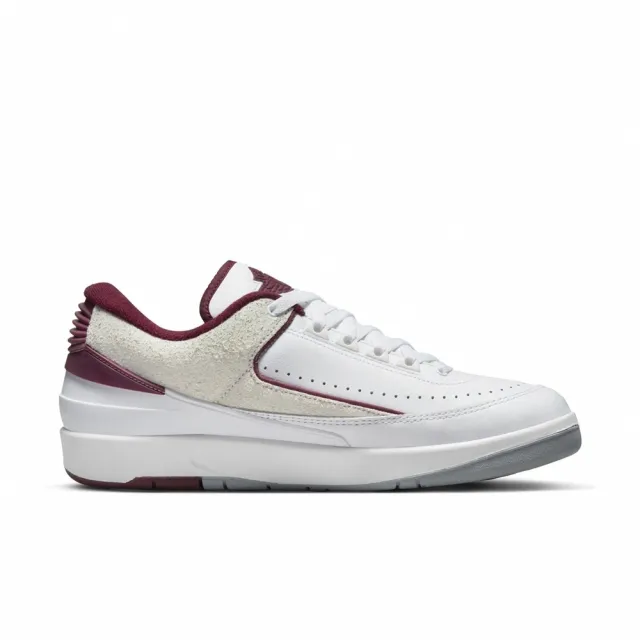 NIKE 耐吉】AIR JORDAN 2 RETRO LOW 男籃球鞋休閒鞋白櫻桃木紅