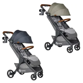 【Ergobaby】METRO+ DELUXE 獨家可平躺式豪華嬰兒推車 親子良品(典雅綠/倫敦灰)