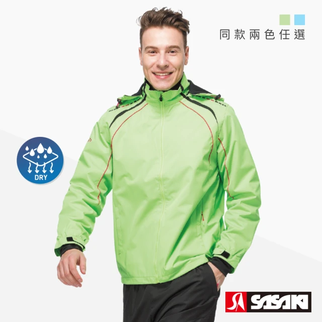 【SASAKI】多功能保暖熱身運動夾克外套-男-兩色任選