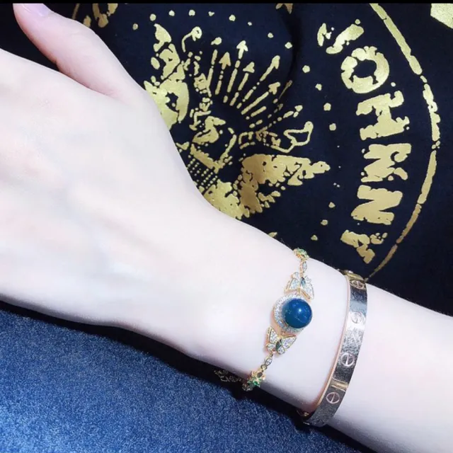 【勝弘珠寶】多明尼加藍珀吉祥美好手鍊