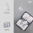 【UNIQE】高質感輕奢旅行七件組 防水盥洗包鞋袋 衣物收納袋化妝包 旅遊出國 大容量行李箱分類收納包