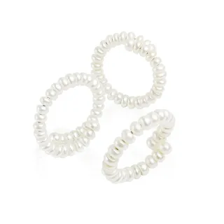 【大東山樑御珊瑚】天然珍珠鋼線圈戒(手作設計款)