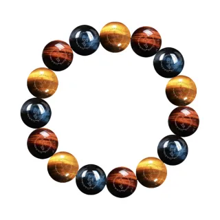 【禧禧珠寶】天然三色虎眼石手串(14mm)