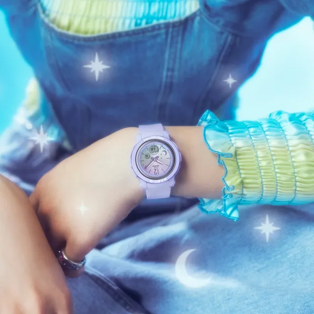 【CASIO 卡西歐】BABY-G 閃耀星月 迷人光彩 優雅藍 BGA-290DS-2A_41.5mm