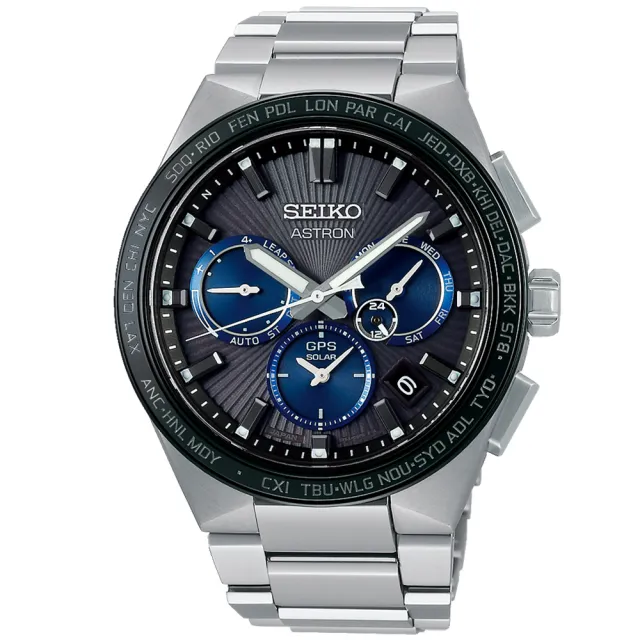 【SEIKO 精工】ASTRON GPS衛星對時 鈦金屬 太陽能腕錶 禮物推薦 畢業禮物(SSH119J1/5X53-0BV0D)