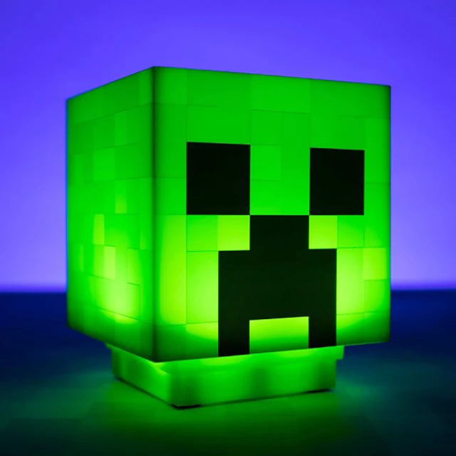 【Paladone UK】Minecraft麥塊 遊戲音效 苦力怕造型燈 小夜燈(麥塊 造型夜燈 送禮 生日禮物)