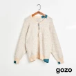 【gozo】MOMO獨家款★限量開賣 柔軟微撞色拉鍊毛衣外套(兩色)
