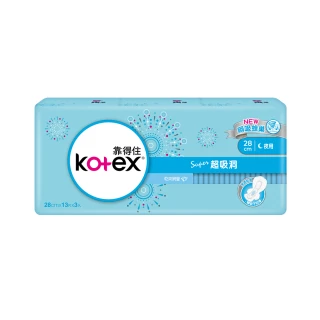 【Kotex 靠得住】超吸洞日用超薄衛生棉28cm 3包x3組