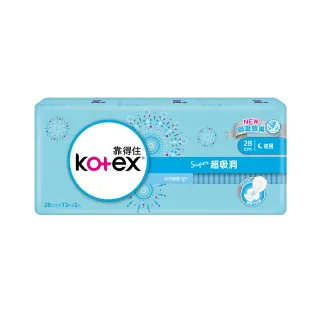 【Kotex 靠得住】超吸洞夜用超薄衛生棉28cm 3包x3組
