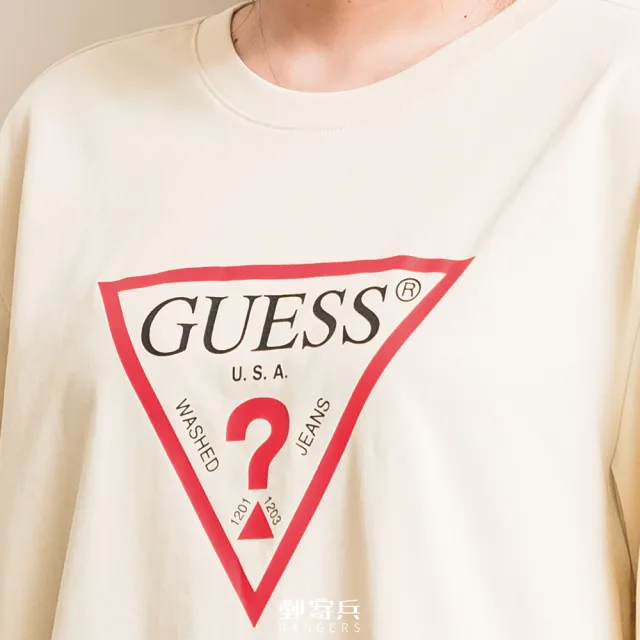 【GUESS】韓國 經典倒三角大LOGO 短袖 上衣 T恤 穿搭 現貨 韓國代購(平輸品)