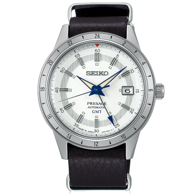 【SEIKO 精工】PRESAGE系列 110週年限量 GMT功能機械腕錶 母親節 禮物 SK042(SSK015J1/4R34-00E0J)