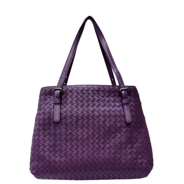 BOTTEGA VENETA 寶緹嘉 624019 經典手工編織小羊皮雙提把托特包(紫色)