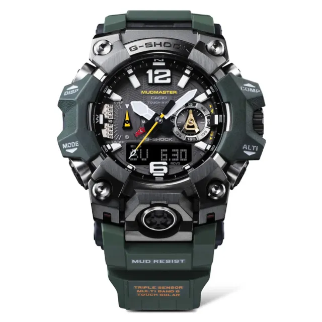 【CASIO 卡西歐】G-SHOCK MUDMASTER太陽能藍牙連線泥人錶 禮物 開學(GWG-B1000-3A/速)