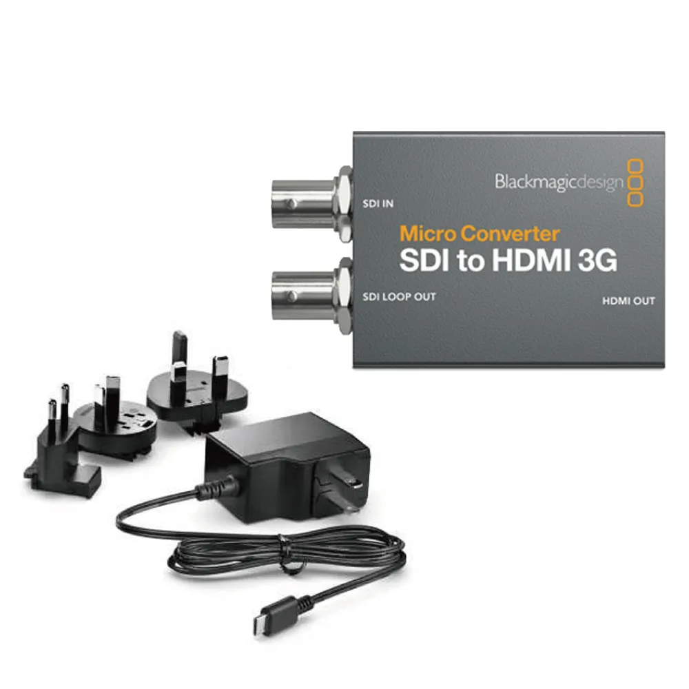 【Blackmagic Design】Micro Converter SDI to HDMI 3G 微型視訊轉換器 含變壓器(CONVCMIC/SH03G/WPSU)