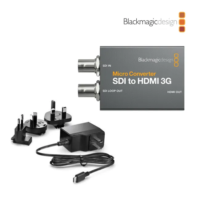 Blackmagic Design Micro Converter SDI to HDMI 3G 微型視訊轉換器  含變壓器(CONVCMIC/SH03G/WPSU)