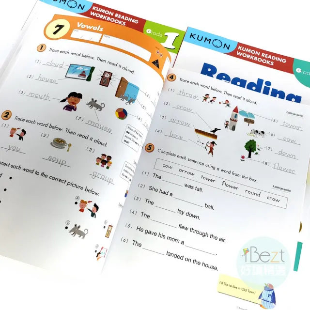【iBezT】Kumon Reading Workbooks(6冊訓練兒童思維能力的教輔書)