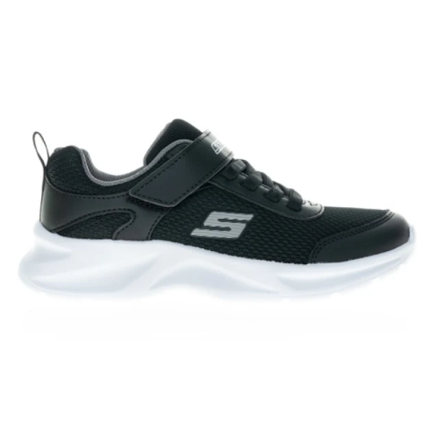 SKECHERS Dynamatic 中大童 男童 休閒鞋 運動 魔鬼氈 舒適 緩震 百搭 黑(405110LBLK)