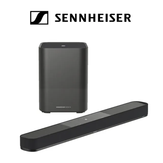 【SENNHEISER 森海塞爾】Soundbar 聲霸 家庭劇院(AMBEO plus + Sub 公司貨)