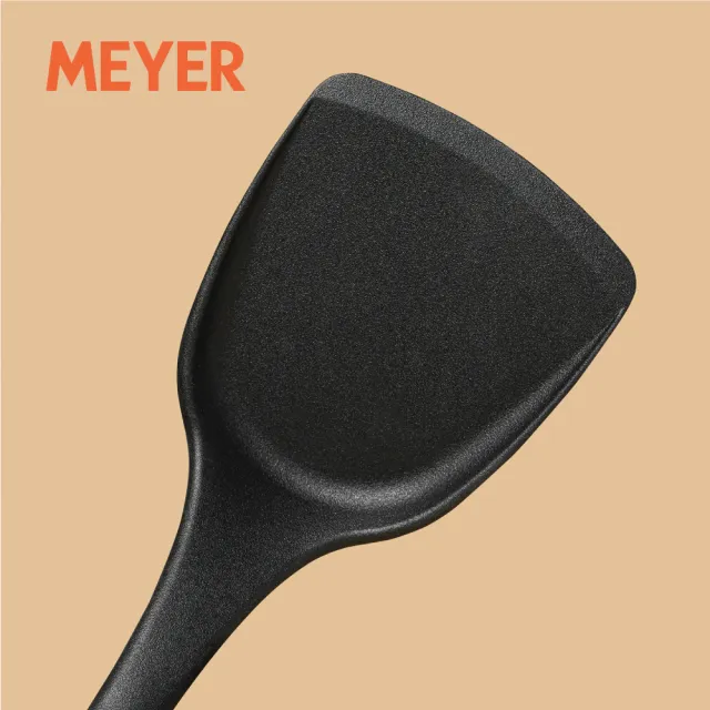 【MEYER 美亞】不沾鍋專用耐熱矽膠中式鍋鏟34cm(Accent系列)