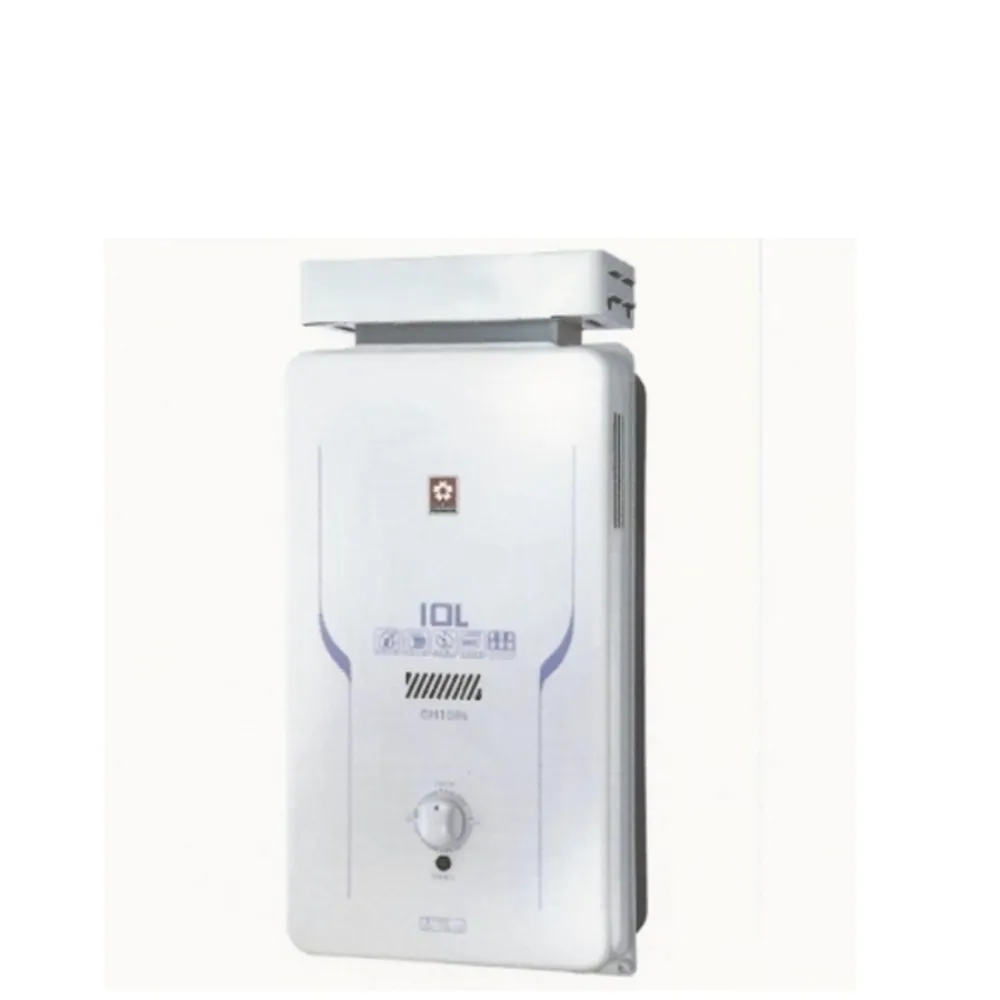 【SAKURA 櫻花】10公升抗風熱水器水盤式RF式NG1/LPG(GH-1006基本安裝)