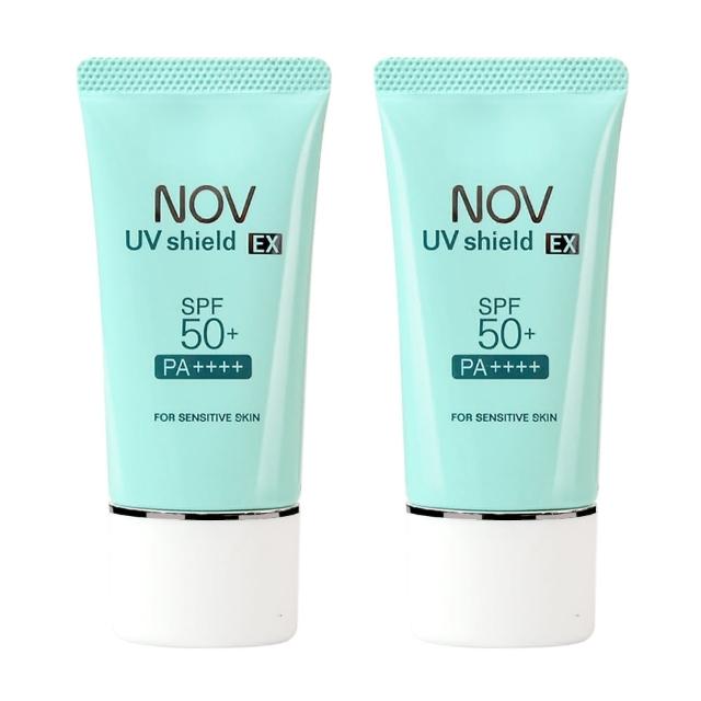 【NOV 娜芙】防曬隔離霜30gX2瓶(SPF50+ PA++++ 隨機贈樣包3包)